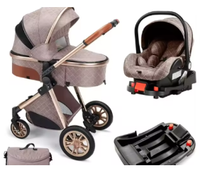 Baby Pushchairs Carriage Poussette 3 En 1 Baby Car Seat and Strollers Folding Baby Stroller Pram 3 in 1 With Car Seat